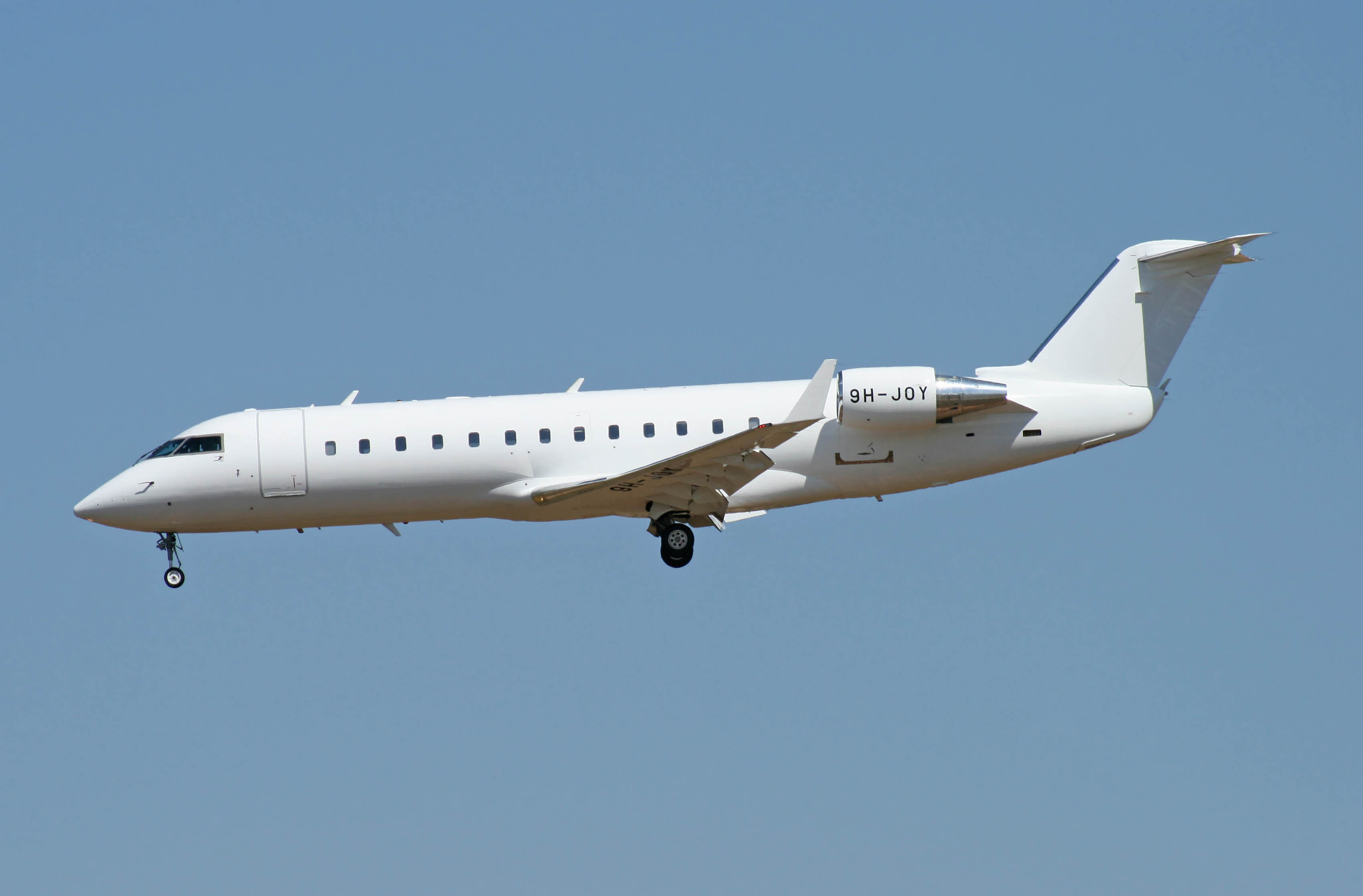 Private jet on tarmac